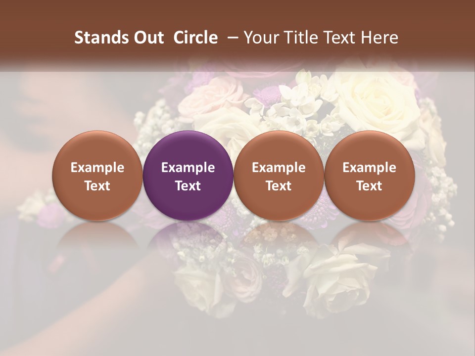 Bouquet Bride Commitment PowerPoint Template