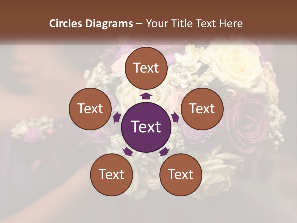 Bouquet Bride Commitment PowerPoint Template