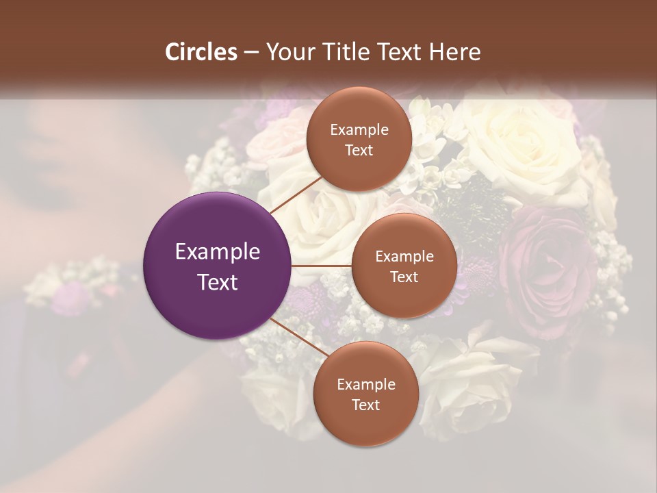 Bouquet Bride Commitment PowerPoint Template