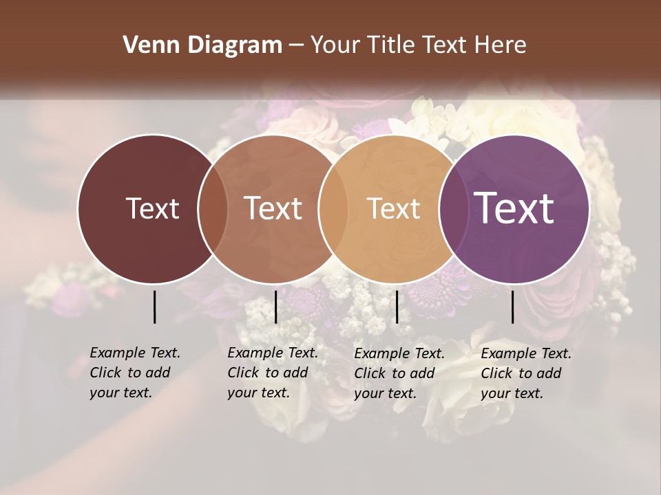 Bouquet Bride Commitment PowerPoint Template