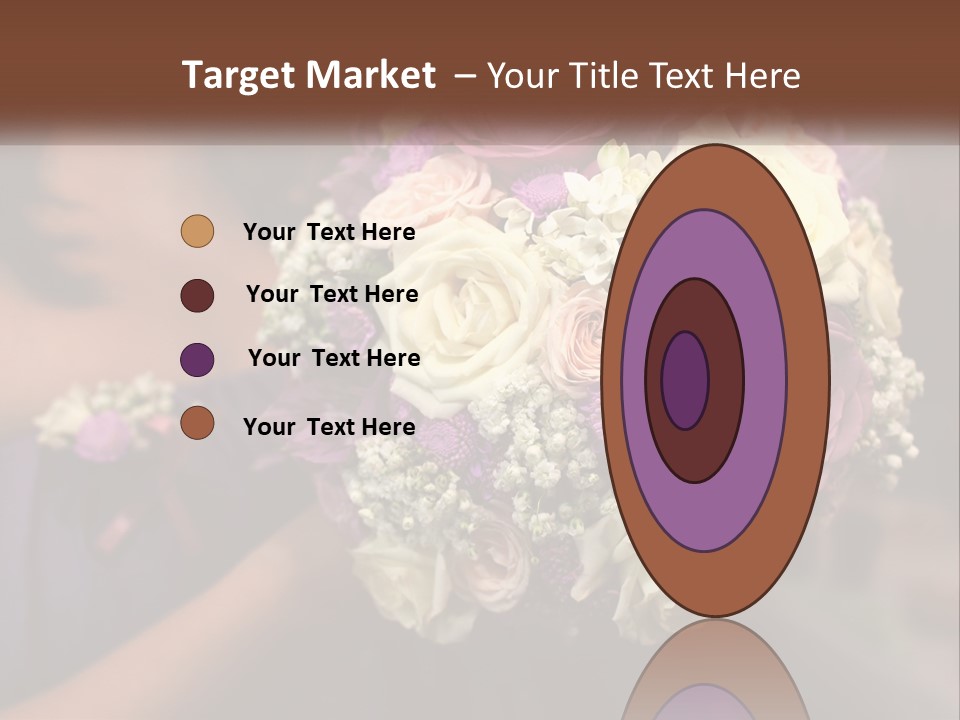 Bouquet Bride Commitment PowerPoint Template