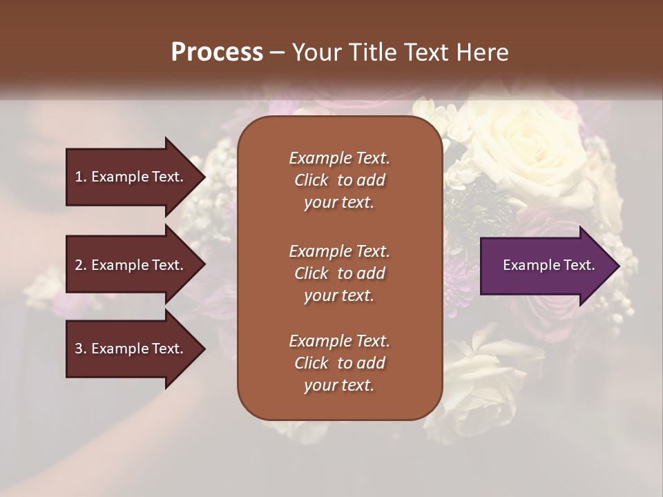 Bouquet Bride Commitment PowerPoint Template