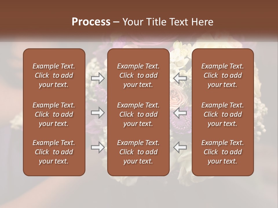 Bouquet Bride Commitment PowerPoint Template