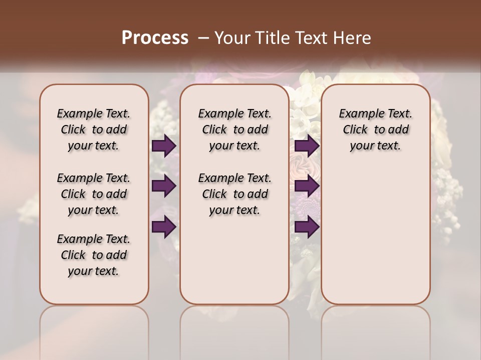 Bouquet Bride Commitment PowerPoint Template