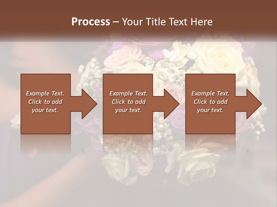 Bouquet Bride Commitment PowerPoint Template