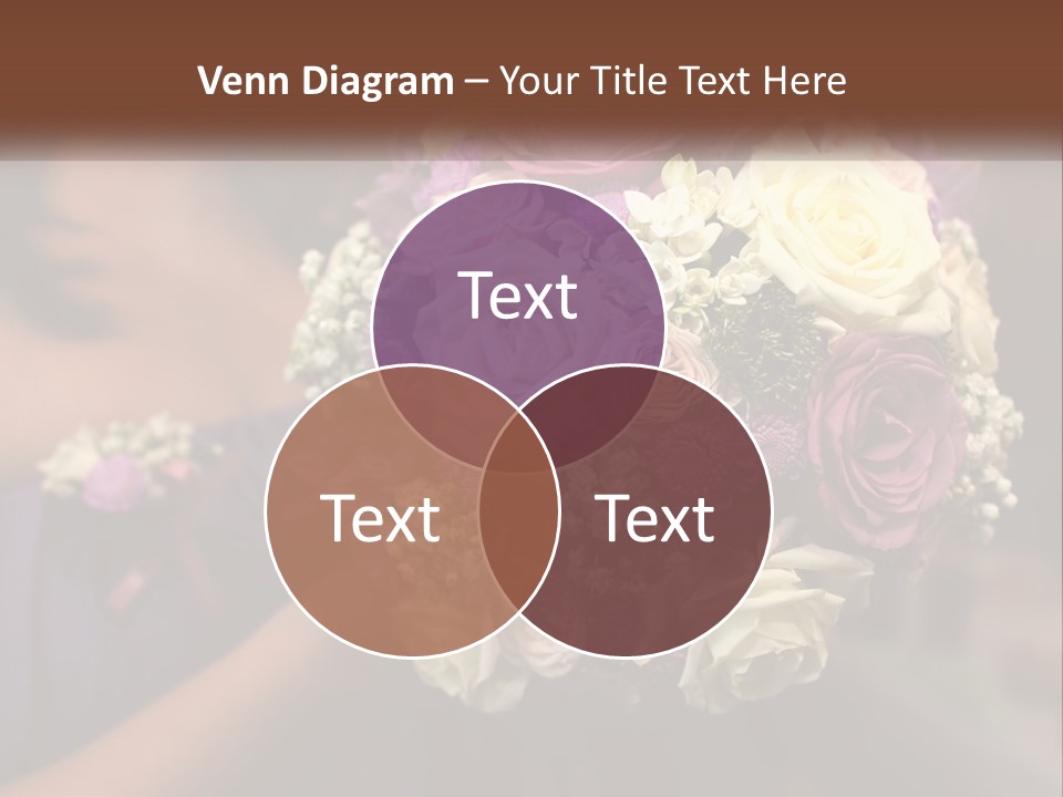 Bouquet Bride Commitment PowerPoint Template