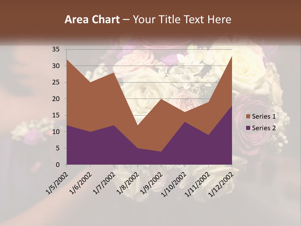 Bouquet Bride Commitment PowerPoint Template