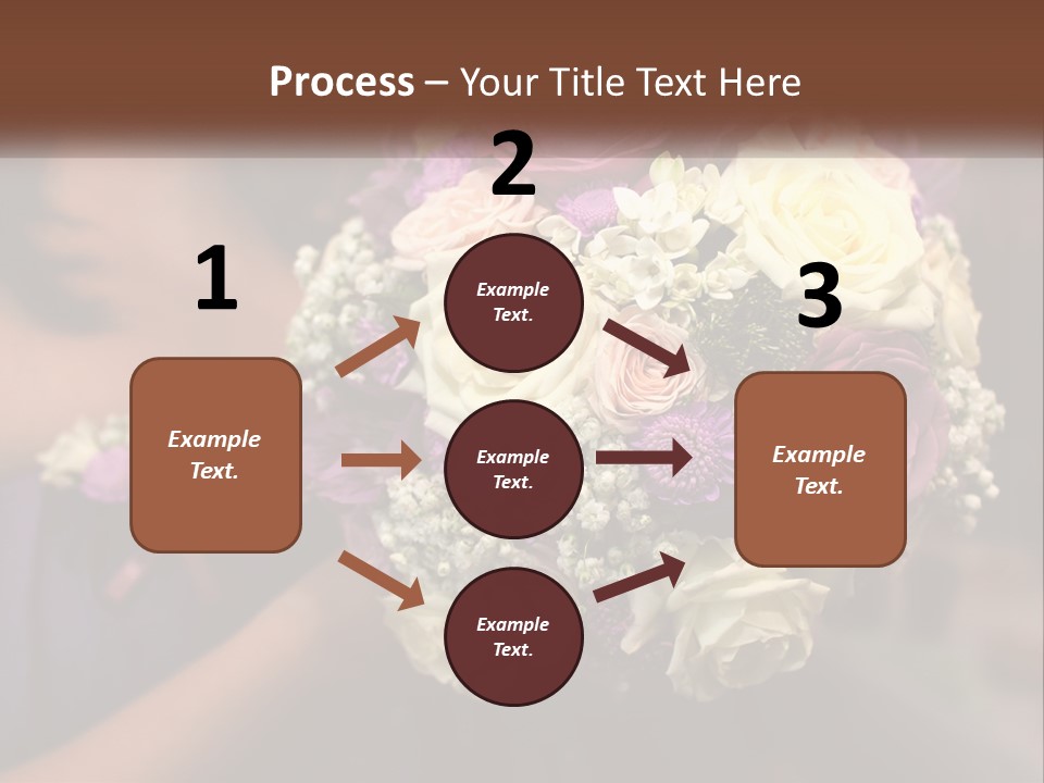 Bouquet Bride Commitment PowerPoint Template