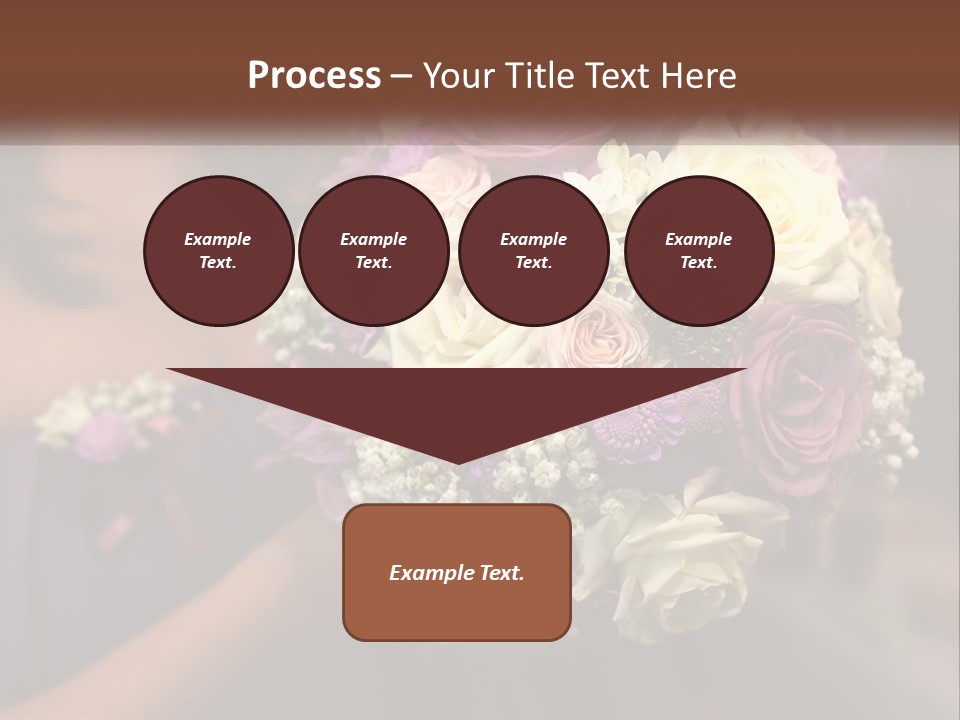 Bouquet Bride Commitment PowerPoint Template