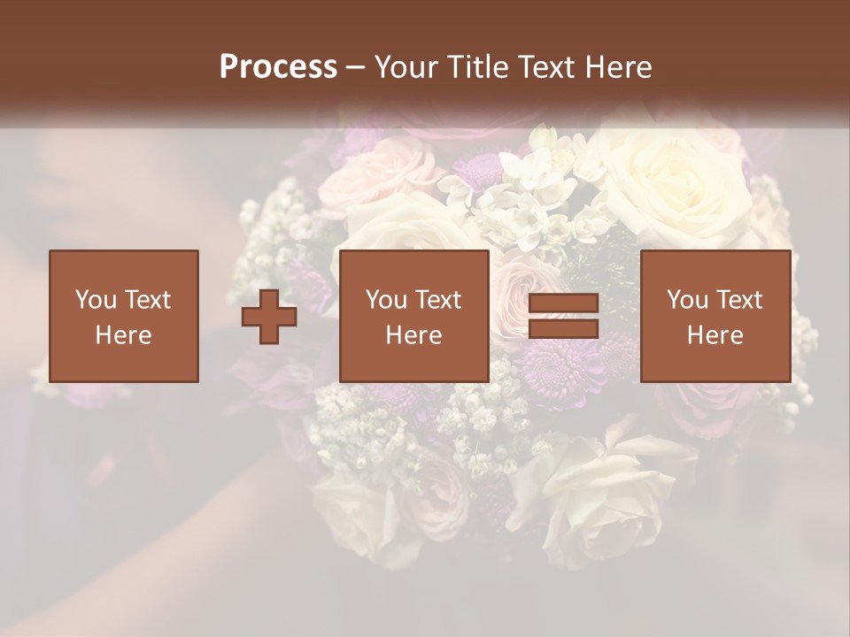 Bouquet Bride Commitment PowerPoint Template