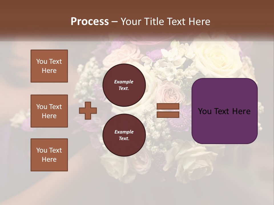 Bouquet Bride Commitment PowerPoint Template