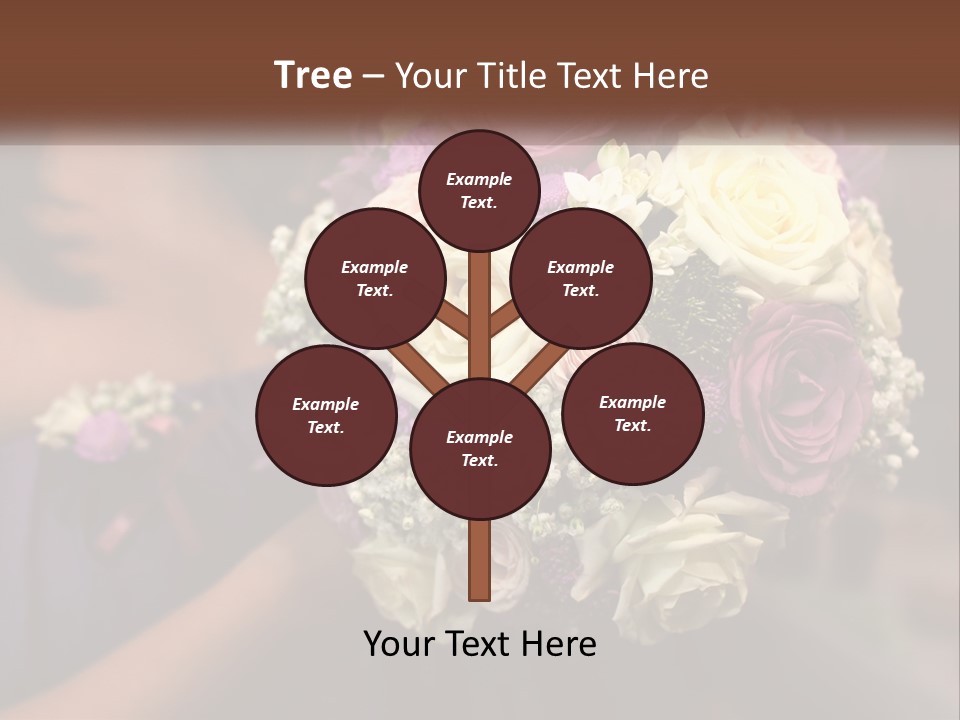 Bouquet Bride Commitment PowerPoint Template