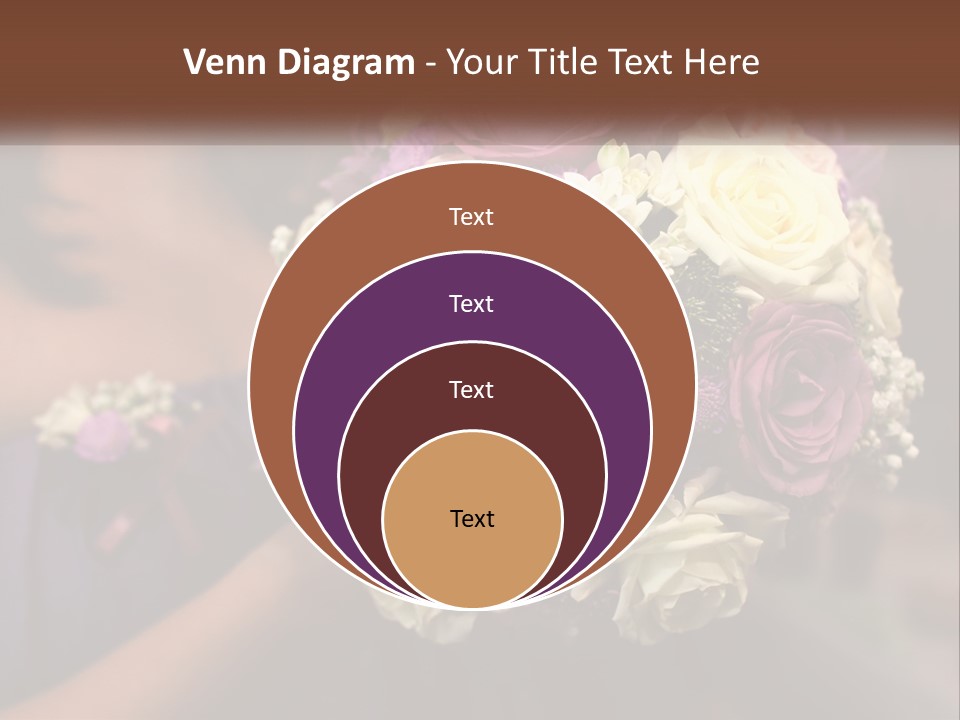 Bouquet Bride Commitment PowerPoint Template