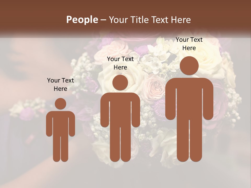 Bouquet Bride Commitment PowerPoint Template