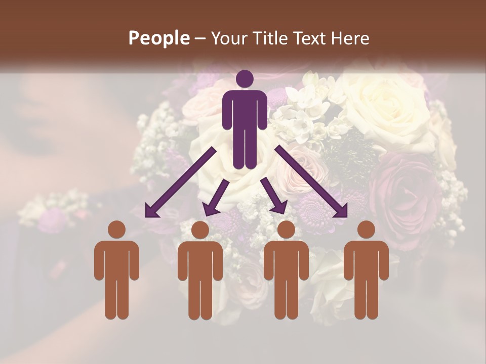 Bouquet Bride Commitment PowerPoint Template
