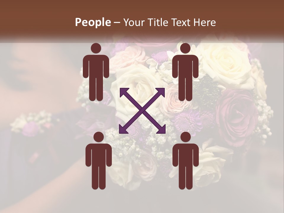 Bouquet Bride Commitment PowerPoint Template