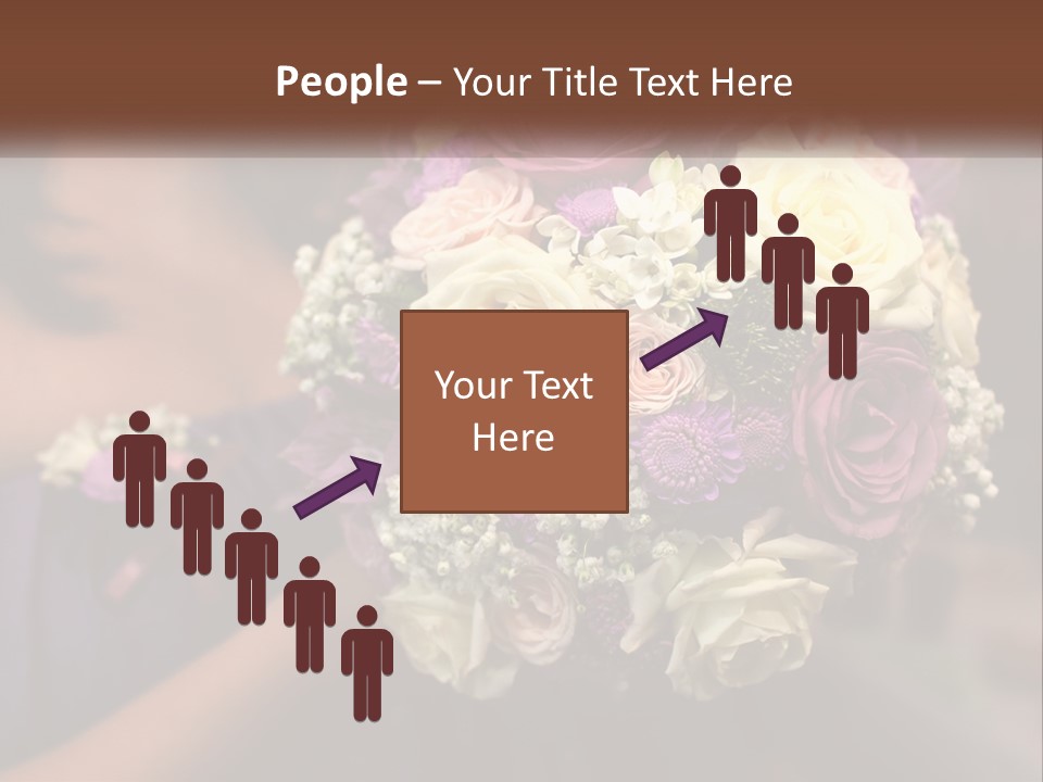 Bouquet Bride Commitment PowerPoint Template