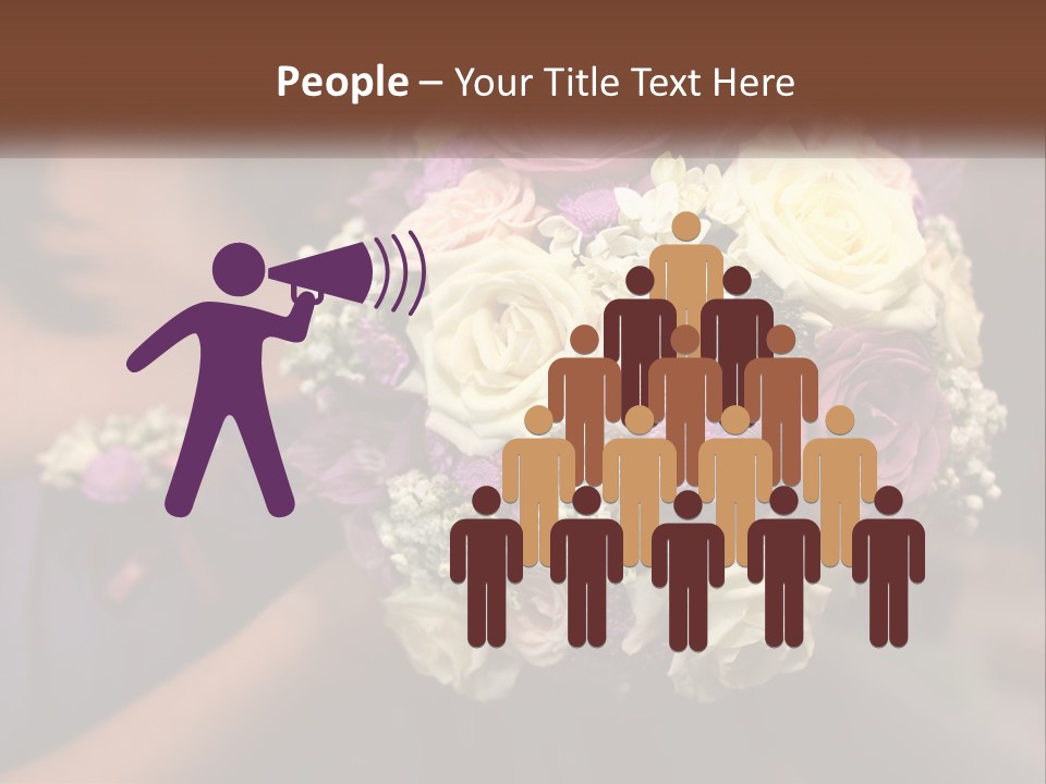 Bouquet Bride Commitment PowerPoint Template