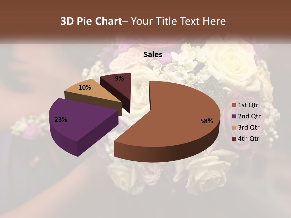 Bouquet Bride Commitment PowerPoint Template