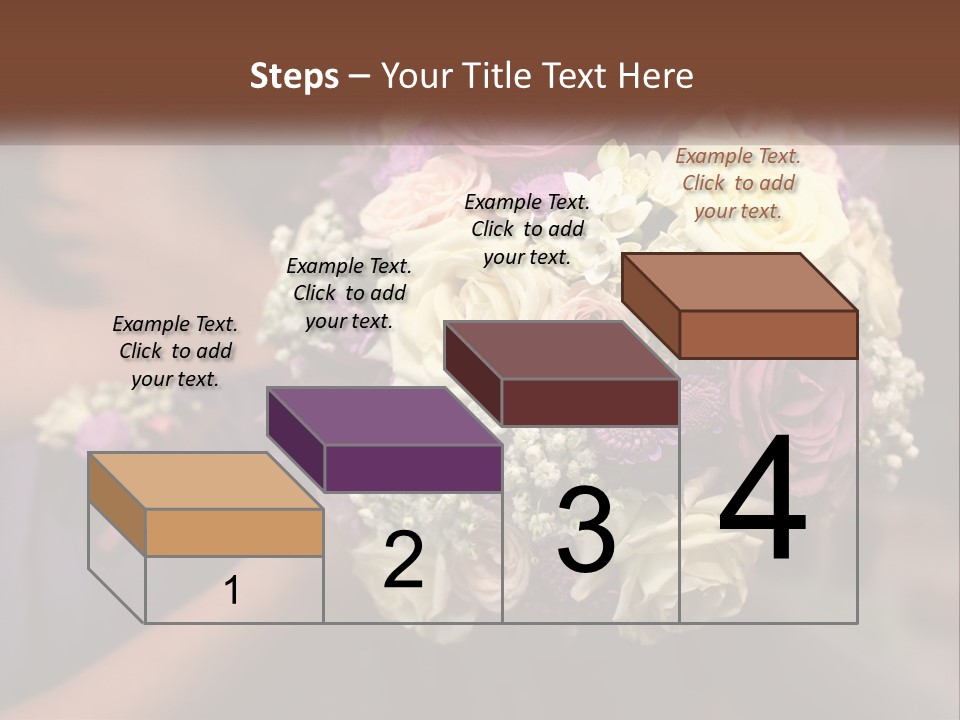 Bouquet Bride Commitment PowerPoint Template