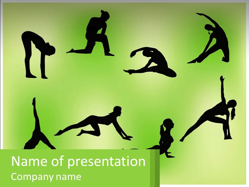 Movement Black Gym PowerPoint Template