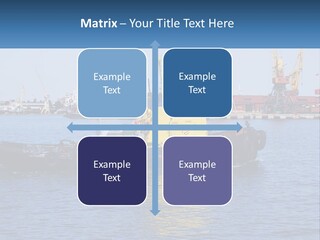 Boats Pier Export PowerPoint Template