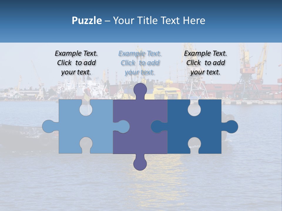 Boats Pier Export PowerPoint Template