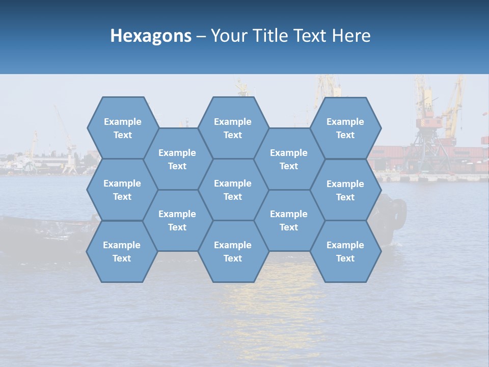 Boats Pier Export PowerPoint Template