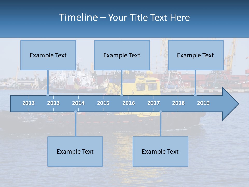 Boats Pier Export PowerPoint Template