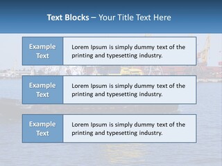 Boats Pier Export PowerPoint Template