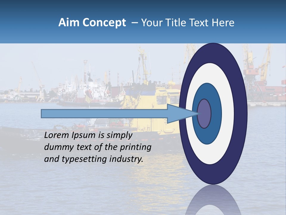 Boats Pier Export PowerPoint Template