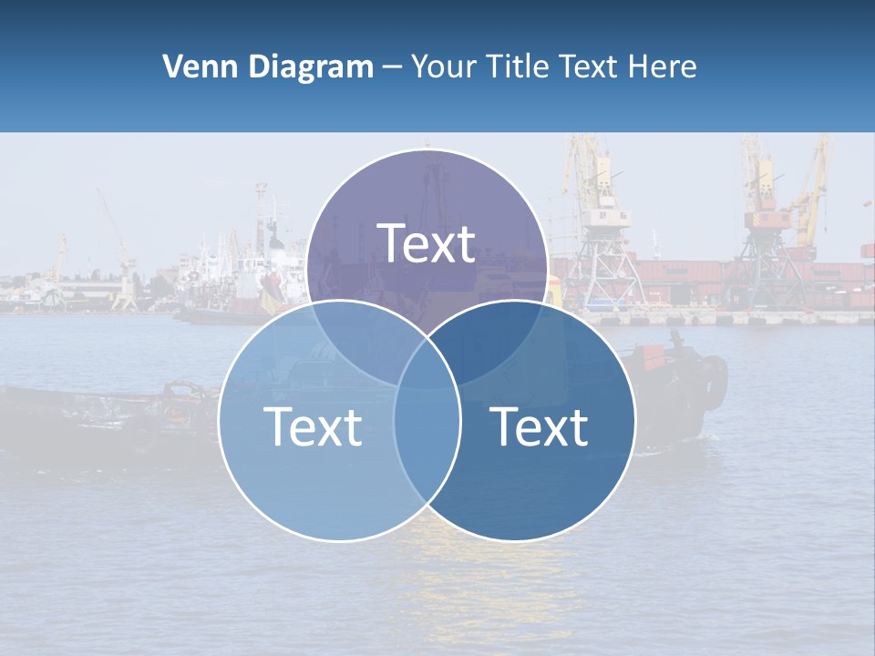 Boats Pier Export PowerPoint Template