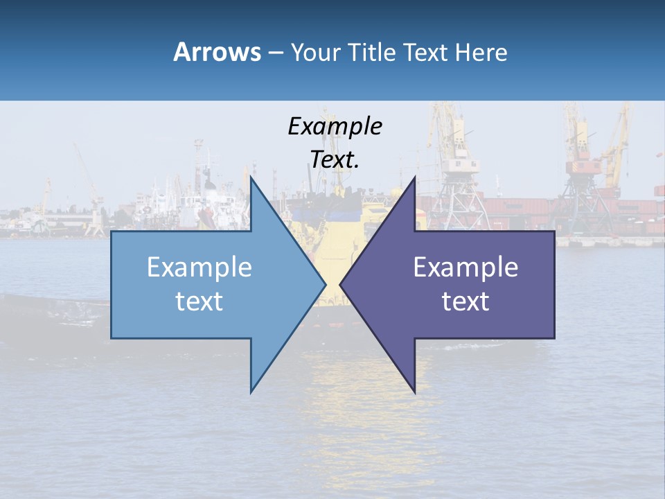Boats Pier Export PowerPoint Template