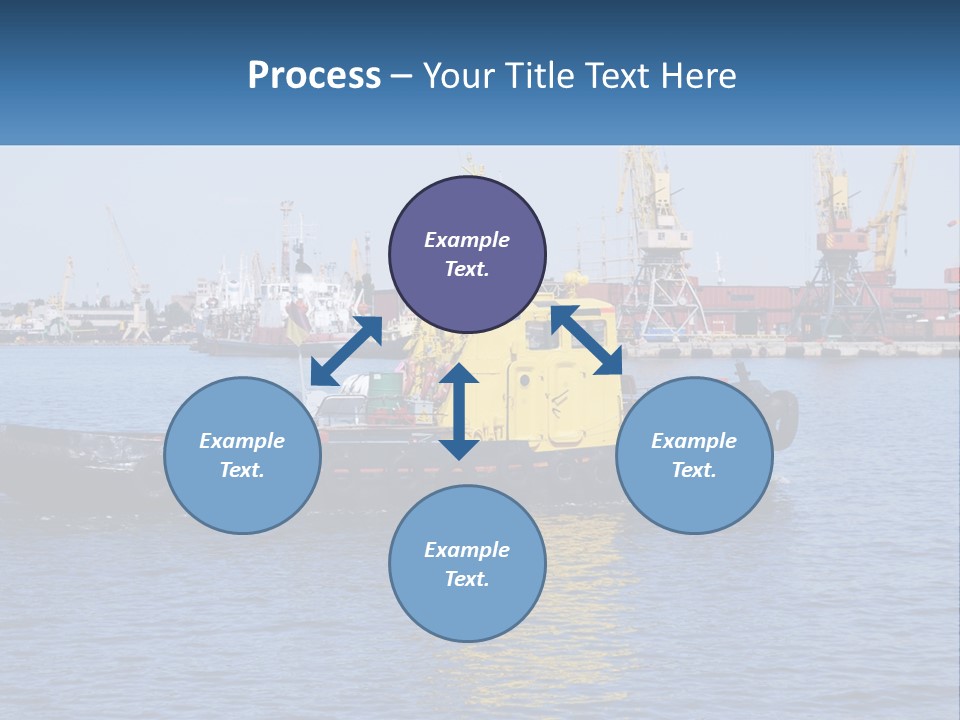Boats Pier Export PowerPoint Template