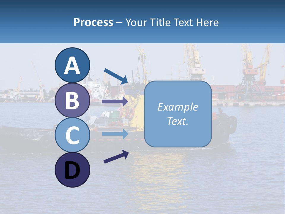 Boats Pier Export PowerPoint Template
