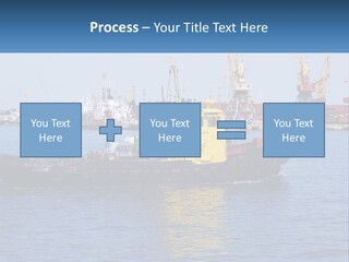 Boats Pier Export PowerPoint Template