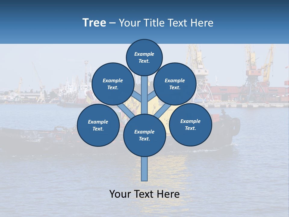 Boats Pier Export PowerPoint Template