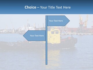 Boats Pier Export PowerPoint Template