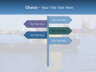 Boats Pier Export PowerPoint Template