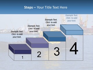 Boats Pier Export PowerPoint Template