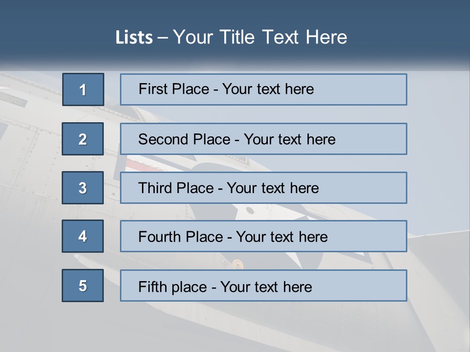 Pilot Flying America PowerPoint Template