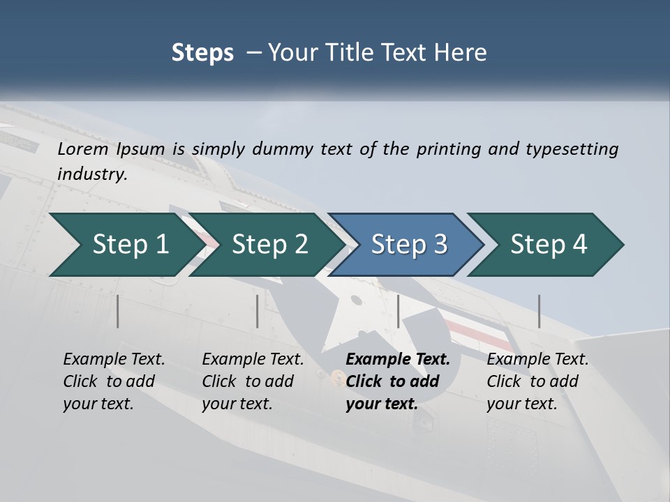 Pilot Flying America PowerPoint Template