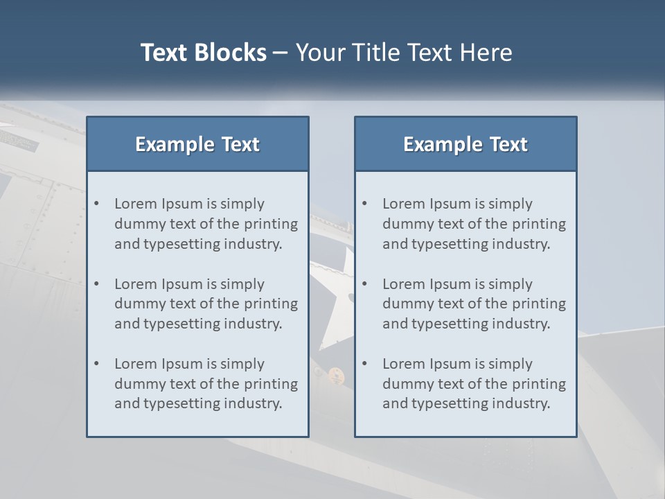 Pilot Flying America PowerPoint Template