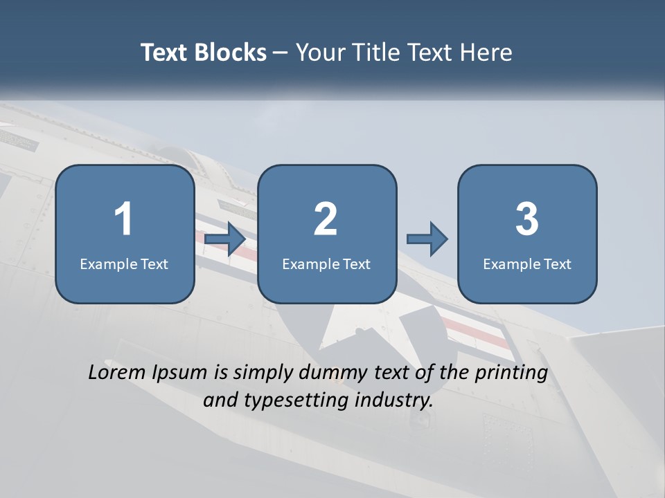 Pilot Flying America PowerPoint Template