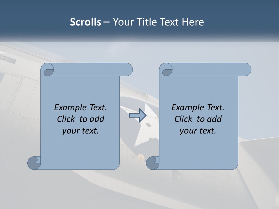 Pilot Flying America PowerPoint Template