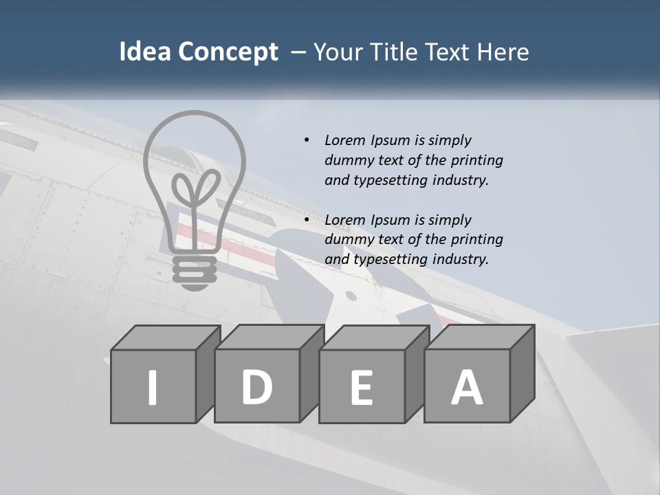 Pilot Flying America PowerPoint Template