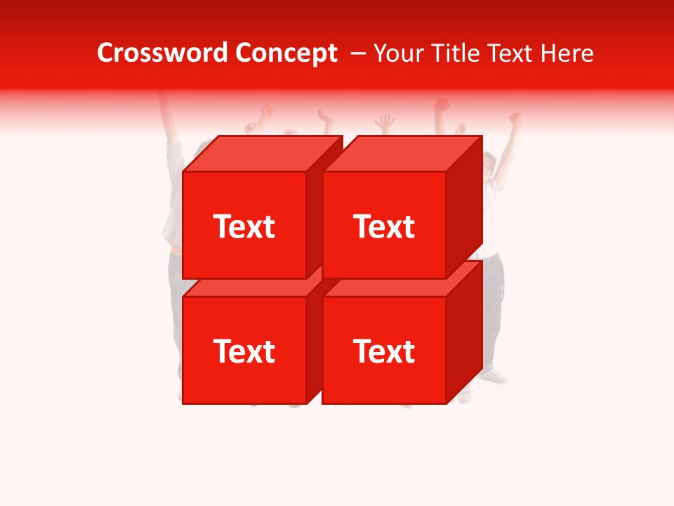 A Group Of People Jumping Up In The Air PowerPoint Template