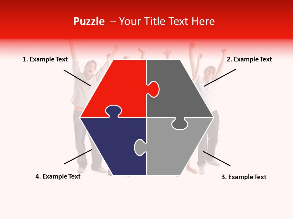 A Group Of People Jumping Up In The Air PowerPoint Template