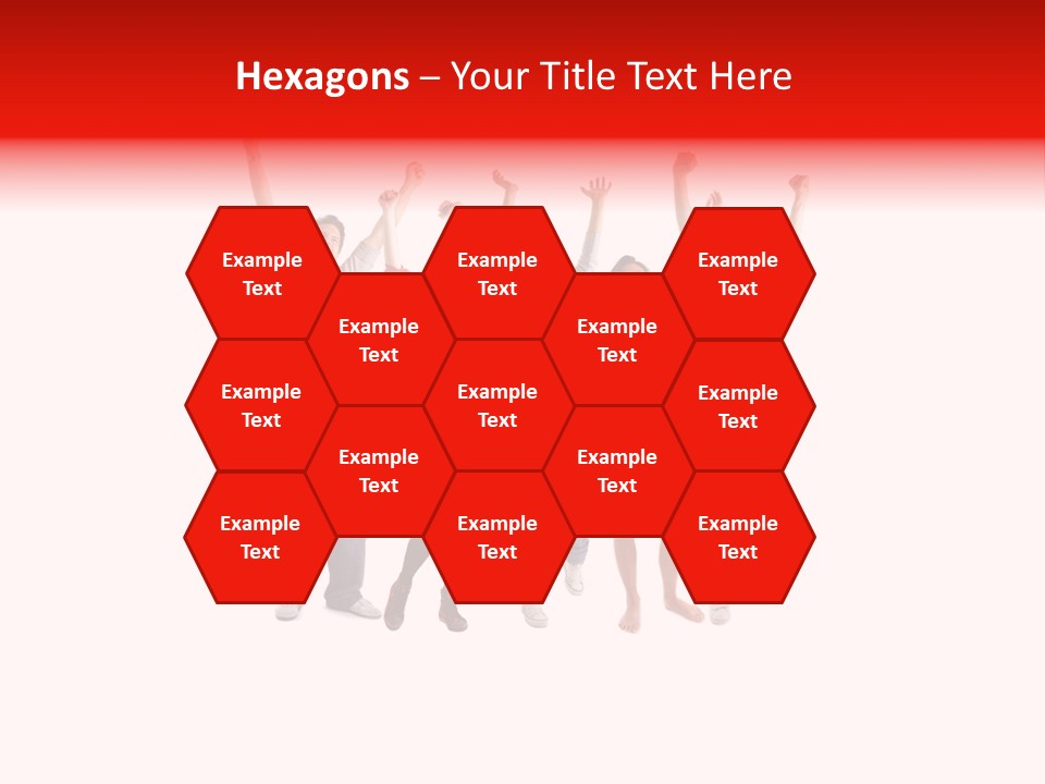 A Group Of People Jumping Up In The Air PowerPoint Template