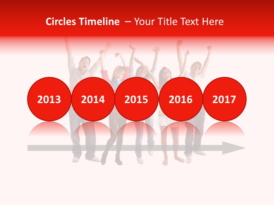 A Group Of People Jumping Up In The Air PowerPoint Template